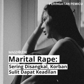 Marital rape atau pemerkosaan dalam pernikahan adalah